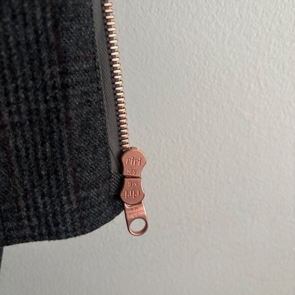 $1050 Private White V.C. x Mr.Porter Check Wool A-2 Bomber -Jacket -- 6/Large-XL - Picture 6 of 16